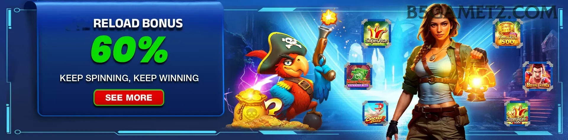 Aplicativo móvel b5game para iOS e Android