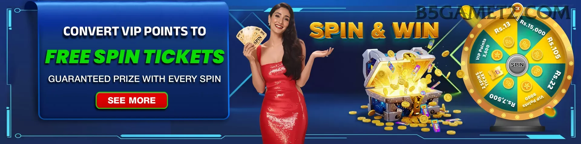 Bônus e prêmios b5game